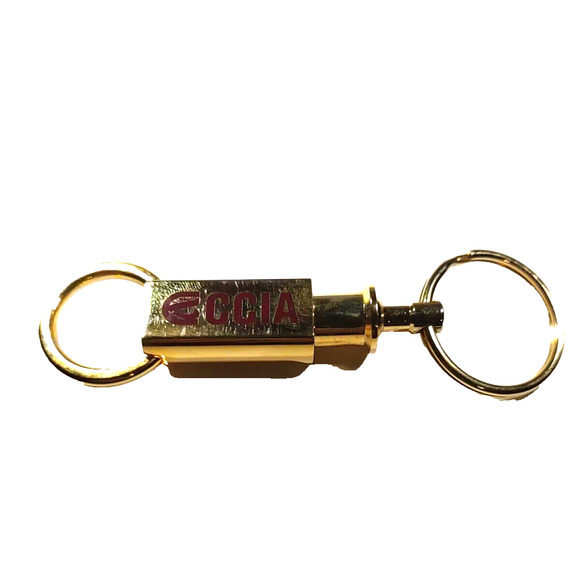 Barlow CCIA Extender Keychain Gold Tone In Box - Picture 9 of 12